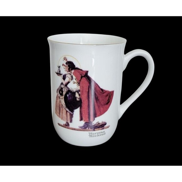 Norman Rockwell Other - Norman Rockwell Cambridge Collectibles Mug Gold Trim Saturday Evening Post Cup